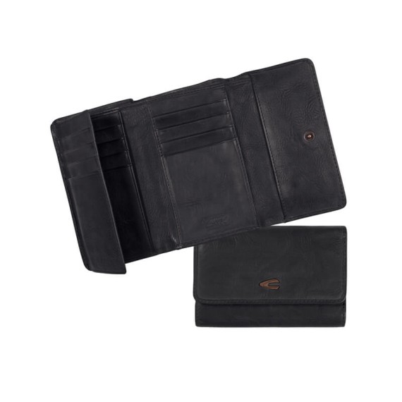 Camel Active Carteira de Senhora c/ Pala LOJA Preta | Ref. 9130170460