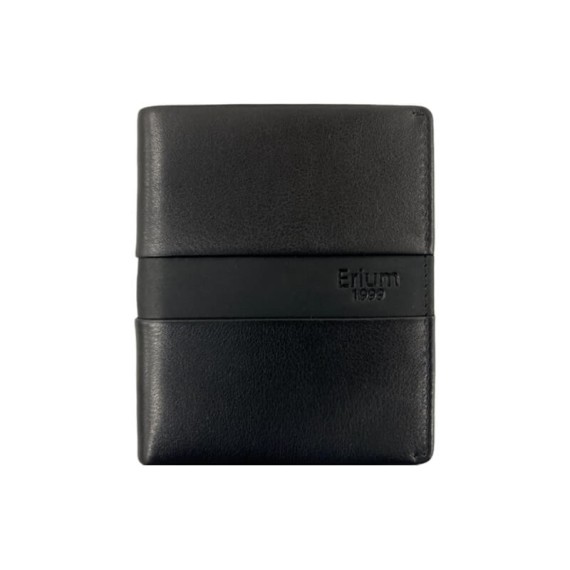 Carteira Porta-Notas com Porta-Cartões RFID ERIUM Preta | Ref. 102.ER1665P