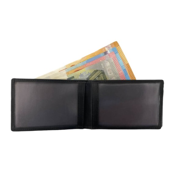 Carteira Porta-Notas com Porta-Moedas RFID ERIUM Preta | Ref. 102.ER1660P