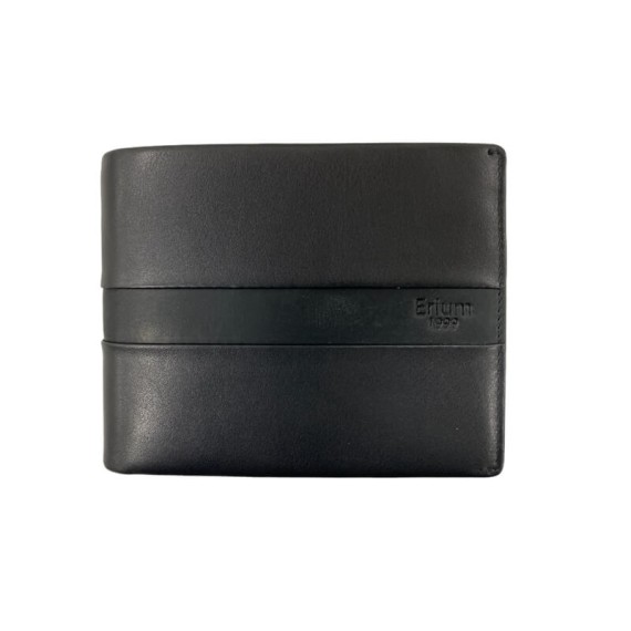 Carteira Porta-Notas com Porta-Moedas RFID ERIUM Preta | 102.ER1661P