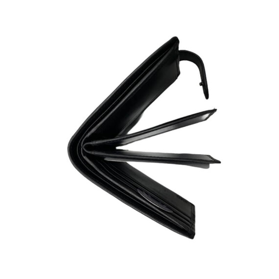 Carteira Porta-Notas com Porta-Moedas ERIUM RFID Preta 1663P | Ref. 102.ER1663P