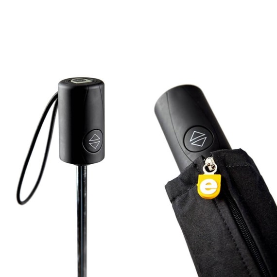 Guarda-Chuva Ezpeleta Dobrável A/F 58/8 Liso Preto | Ref. 104.10211