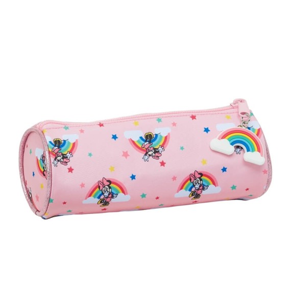 Estojo Escolar Redondo Minnie RAINBOW Rosa | Ref. 248.812112026 Estojo Escolar Redondo Minnie RAINBOW Rosa | Ref. 248.812112026