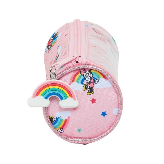 Estojo Escolar Redondo Minnie RAINBOW Rosa | Ref. 248.812112026 Estojo Escolar Redondo Minnie RAINBOW Rosa | Ref. 248.812112026