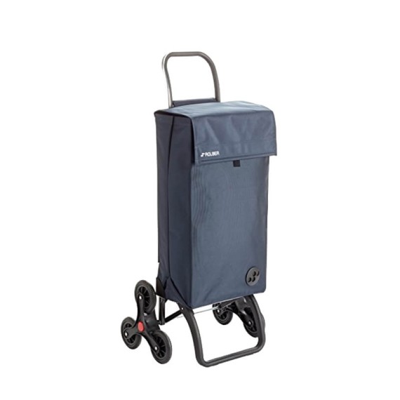 Rolser Carro de Compras Paris MF Liso 6 Rodas 44L Marengo | Ref. 253.916542
