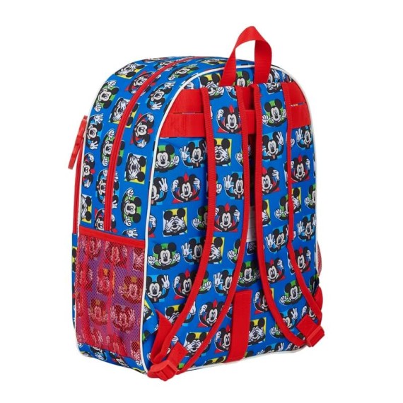 Mochila Escolar Adaptável a Carro 42cm Mickey ME TIME Azul | Ref. 248.612114180 Mochila Escolar Adaptável a Carro 42cm Mickey ME TIME Azul | Ref. 248.612114180