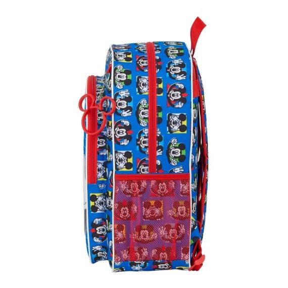 Mochila Escolar Adaptável a Carro 42cm Mickey ME TIME Azul | Ref. 248.612114180 Mochila Escolar Adaptável a Carro 42cm Mickey ME TIME Azul | Ref. 248.612114180