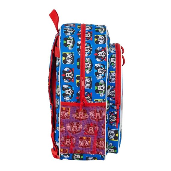 Mochila Escolar Adaptável a Carro 42cm Mickey ME TIME Azul | Ref. 248.612114180 Mochila Escolar Adaptável a Carro 42cm Mickey ME TIME Azul | Ref. 248.612114180