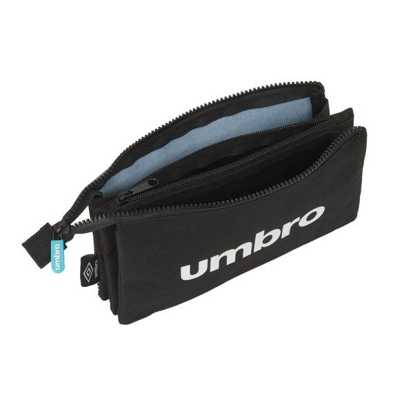 Estojo Escolar Triplo Compartimento Umbro ÁRTICO Preto | Ref. 248.812137744 Estojo Escolar Triplo Compartimento Umbro ÁRTICO Preto | Ref. 248.812137744