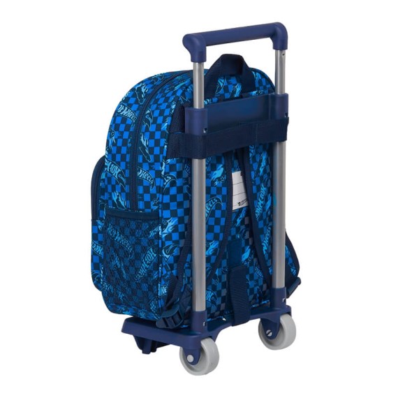 Mochila Escolar Infantil com Carro 705 Hot Wheels Azul | Ref. 248.612138020