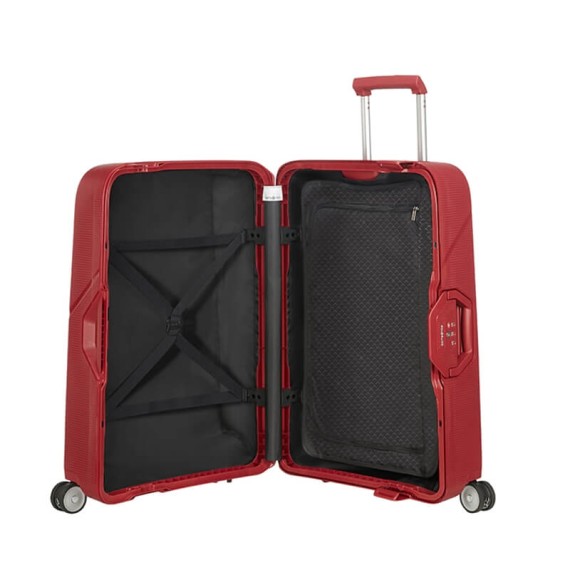 Samsonite Mala de Viagem / Trolley Grande 75cm 4R MAGNUM Vermelha | Ref. 92CK600300
