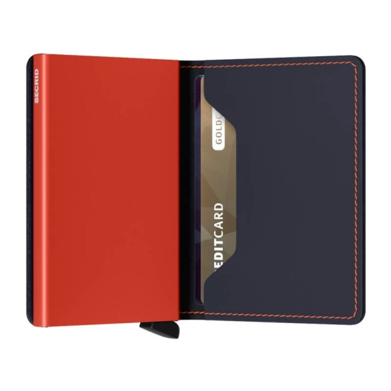 Secrid SLIMWALLET Matte Night Blue & Orange | Ref. 297.SM-NBO Secrid SLIMWALLET Matte Night Blue & Orange | Ref. 297.SM-NBO