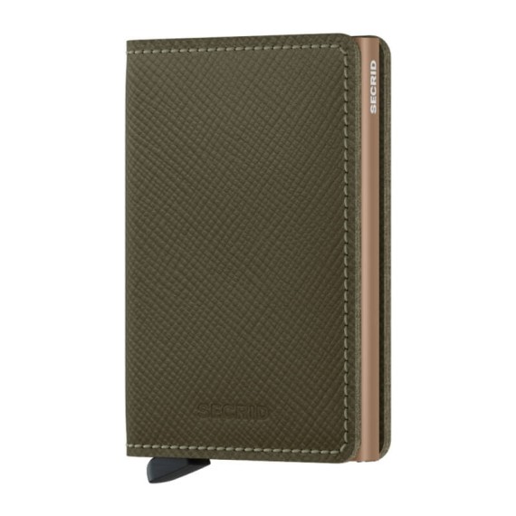 Secrid SLIMWALLET Saffiano Olive | Ref. 297.SSA-O