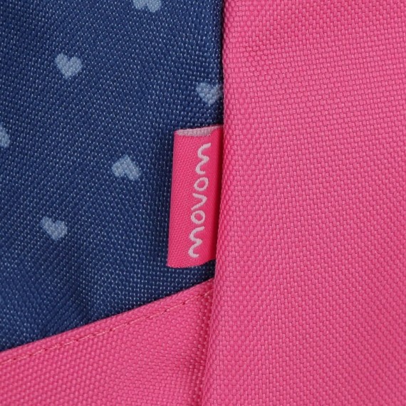 Estojo Escolar Duplo Compartimento Movom GLITTER RAINBOW Rosa | Ref. 186.3044221