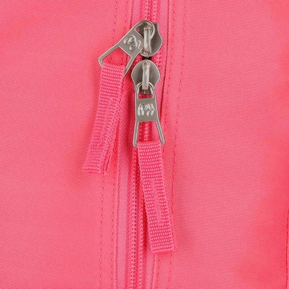 Mochila Escolar Adaptável 43cm c/ Carro Pepe Jeans KIM Rosa | Ref. 186.62123T1 Mochila Escolar Adaptável 43cm c/ Carro Pepe Jeans KIM Rosa | Ref. 186.62123T1