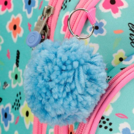 Mochila Escolar Adaptável 44cm Enso LOVE THE NATURE Rosa | Ref. 186.91224D1