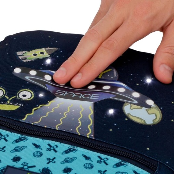 Mochila Pré-Escolar Adaptável 28cm Enso MY SPACE Azul | Ref. 186.91421D1 Mochila Pré-Escolar Adaptável 28cm Enso MY SPACE Azul | Ref. 186.91421D1