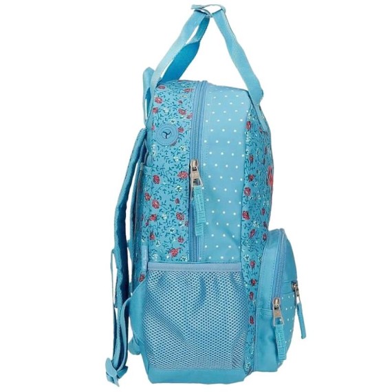Mochila Escolar Adaptável 40Cm Pepe Jeans Ava Azul | Ref. 186.63422D1