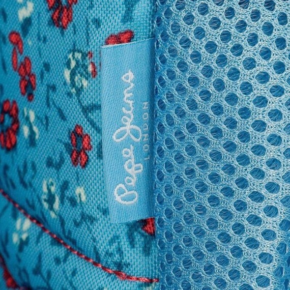 Mochila Escolar Adaptável 40Cm c/ Carro Pepe Jeans Ava Azul | Ref. 186.63422T1