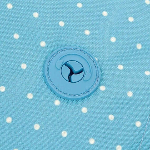 Mochila Escolar Adaptável 40Cm c/ Carro Pepe Jeans Ava Azul | Ref. 186.63422T1