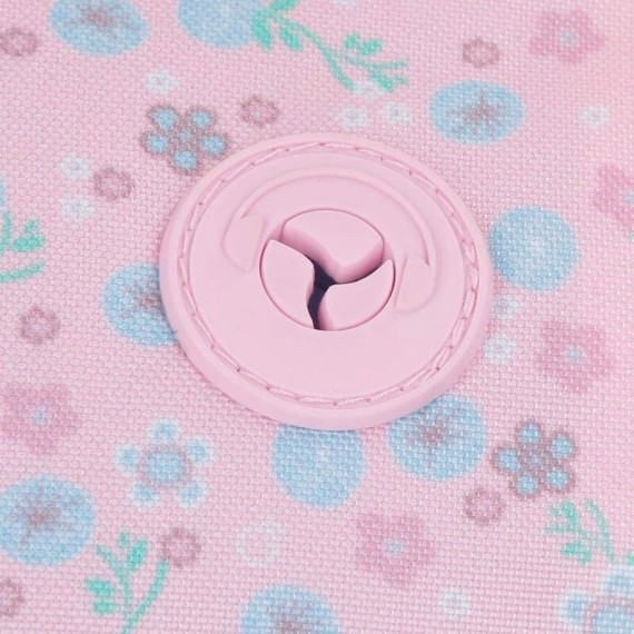 Mochila Escolar Adaptável 44CM 2C C/ Carro Enso MY SWEET HOME Rosa | Ref. 186.90424T1