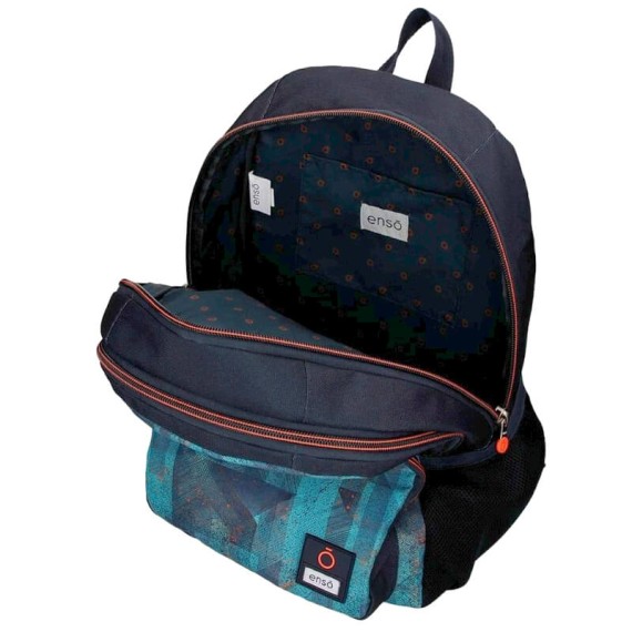 Mochila Escolar Adaptável 46cm 2C Enso TRY HARDER Azul | Ref. 186.90824D1