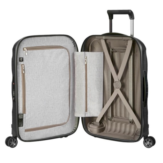 Samsonite Mala/Trolley Cabine 55cm 4R Spinner C-LITE Preta | Ref. 92CS200209
