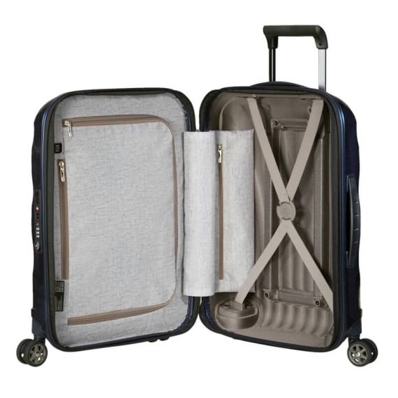 Samsonite Mala/Trolley Cabine 55cm 4R Spinner Exp C-LITE Azul Escura | Ref. 92CS200731