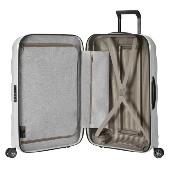 Samsonite Mala/Trolley Grande 75cm 4R Spinner C-LITE Branca | Ref. 92CS200435