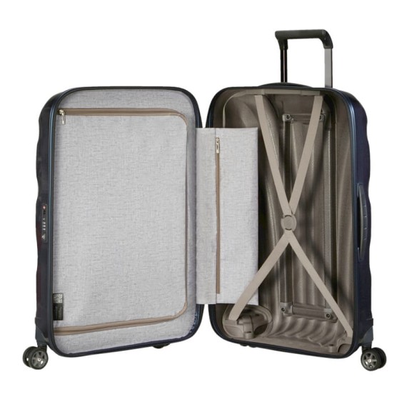 Samsonite Mala/Trolley Média 69cm 4R Spinner C-LITE Azul Escura | Ref. 92CS200331