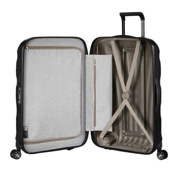 Samsonite Mala/Trolley Média 69cm 4R Spinner C-LITE Preta | Ref. 92CS200309
