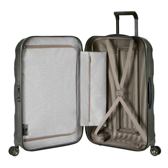 Samsonite Mala/Trolley Média 69cm 4R Spinner C-LITE Verde | Ref. 92CS200314