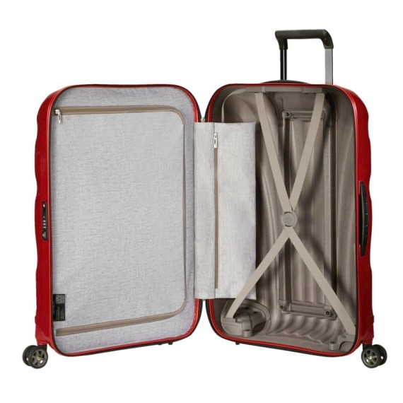 Samsonite Mala/Trolley Média 69cm 4R Spinner C-LITE Vermelha | Ref. 92CS200310