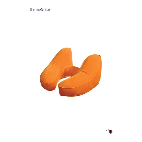 Samsonite Acessórios Travesseiro de viagem inflável com bolsa extra confortável (Laranja)