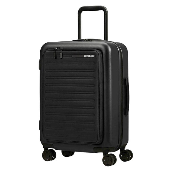 Samsonite Mala/Trolley Cabine 55cm 4R Spinner Exp STACKD Easy Preta | Ref. 92KF100509 Samsonite Mala/Trolley Cabine 55cm 4R Spinner Exp STACKD Easy Preta | Ref. 92KF100509