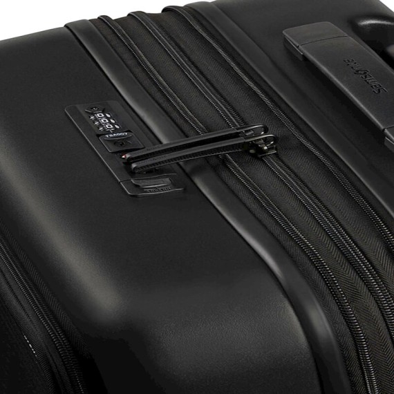 Samsonite Mala/Trolley Cabine 55cm 4R Spinner Exp STACKD Easy Preta | Ref. 92KF100509 Samsonite Mala/Trolley Cabine 55cm 4R Spinner Exp STACKD Easy Preta | Ref. 92KF100509