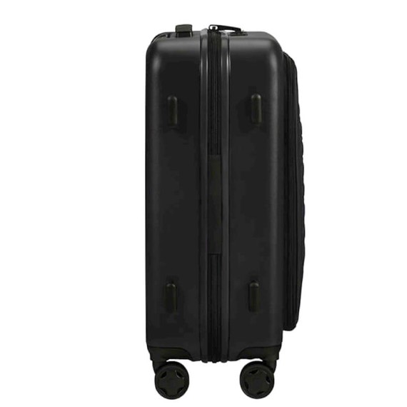 Samsonite Mala/Trolley Cabine 55cm 4R Spinner Exp STACKD Easy Preta | Ref. 92KF100509 Samsonite Mala/Trolley Cabine 55cm 4R Spinner Exp STACKD Easy Preta | Ref. 92KF100509