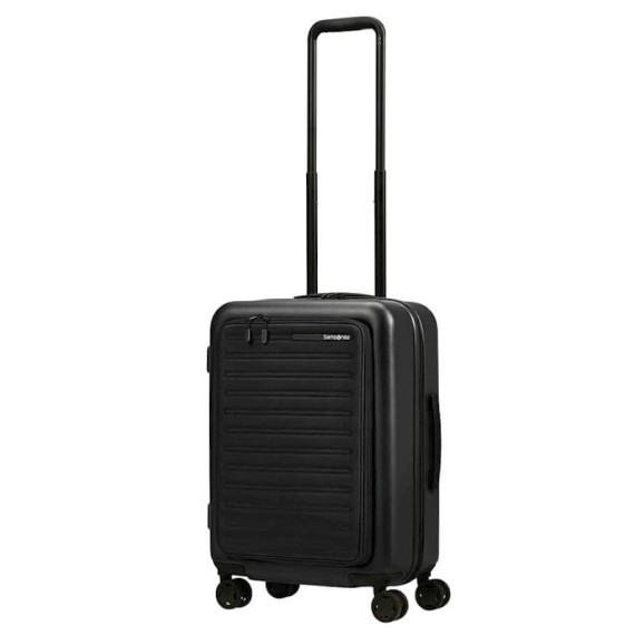Samsonite Mala/Trolley Cabine 55cm 4R Spinner Exp STACKD Easy Preta | Ref. 92KF100509 Samsonite Mala/Trolley Cabine 55cm 4R Spinner Exp STACKD Easy Preta | Ref. 92KF100509