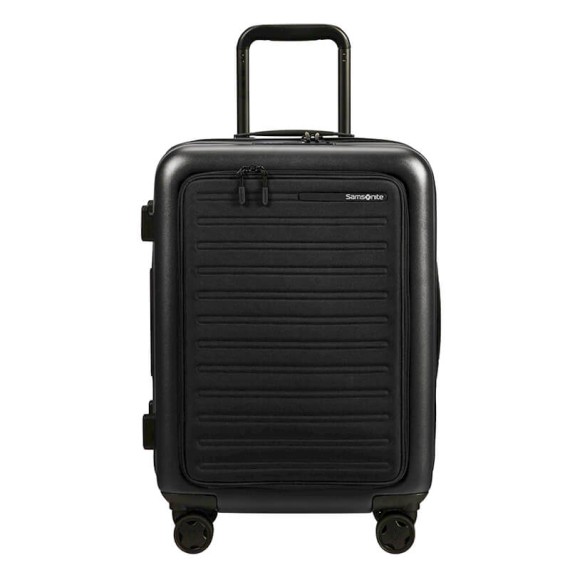 Samsonite Mala/Trolley Cabine 55cm 4R Spinner Exp STACKD Easy Preta | Ref. 92KF100509 Samsonite Mala/Trolley Cabine 55cm 4R Spinner Exp STACKD Easy Preta | Ref. 92KF100509