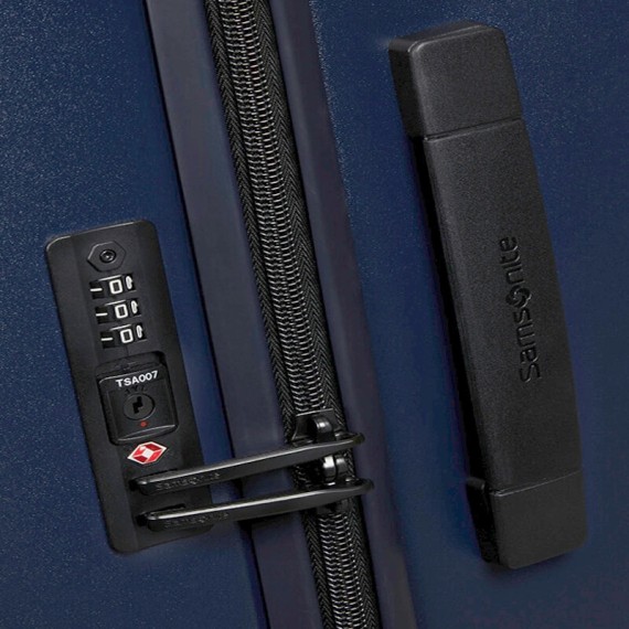 SAMSONITE Mala de Viagem / Trolley Médio 68cm 4R Stackd Azul Escuro | Ref. 92KF100241