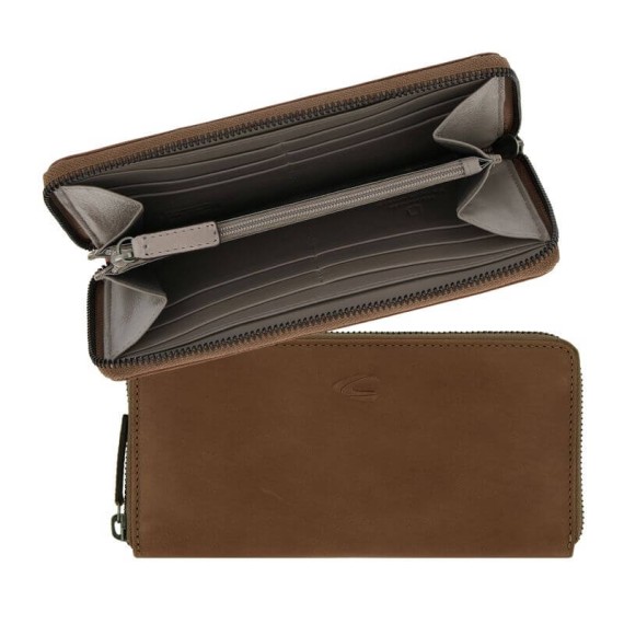 Camel Active Carteira de Senhora com fecho VALENCIA Conhaque | Ref. 9132070422