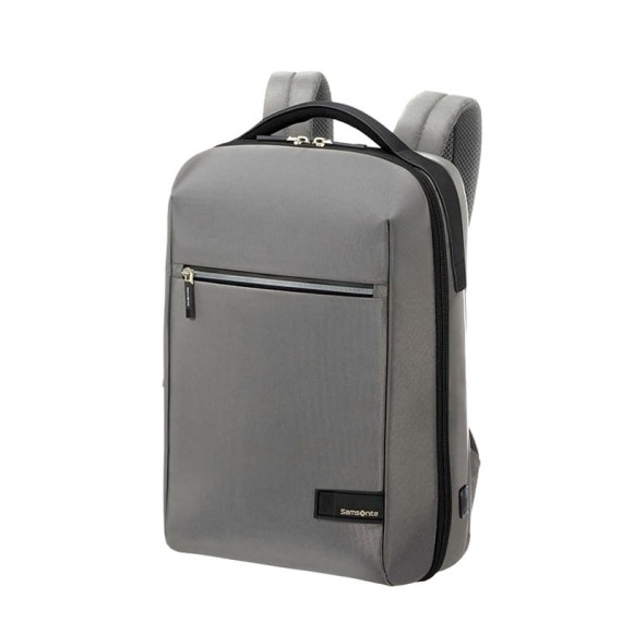 Samsonite Mochila para Portátil 14.1” c/Porta USB LITEPOINT Cinzenta | Ref. 92KF200308