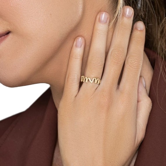 Anekke Anel OMM Dourado Tamanho 14 | Ref. 280.31702-26-111G14 Anekke Anel OMM Dourado Tamanho 14 | Ref. 280.31702-26-111G14