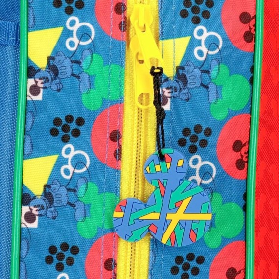 Mochila Escolar Adap 38cm c/ Carro Mickey SHAPE SHIFTER Multicolor | Ref. 186.43823T1