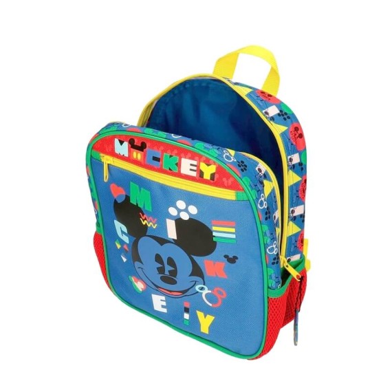 Mochila Pré-escolar Adap 28cm c/ Carro Mickey SHAPE SHIFTER Multicolor | Ref. 186.43821T1
