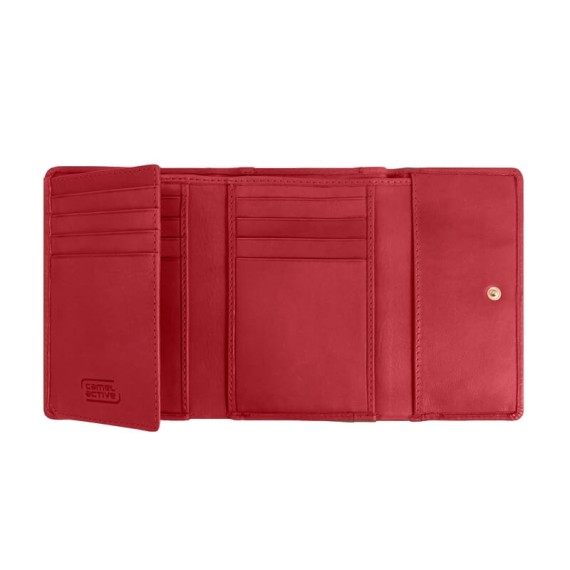 Camel Active Carteira de Senhora c/ Pala SARA Vermelha | Ref. 91310704197