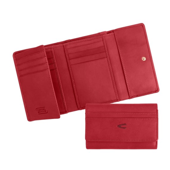 Camel Active Carteira de Senhora c/ Pala SARA Vermelha | Ref. 91310704197