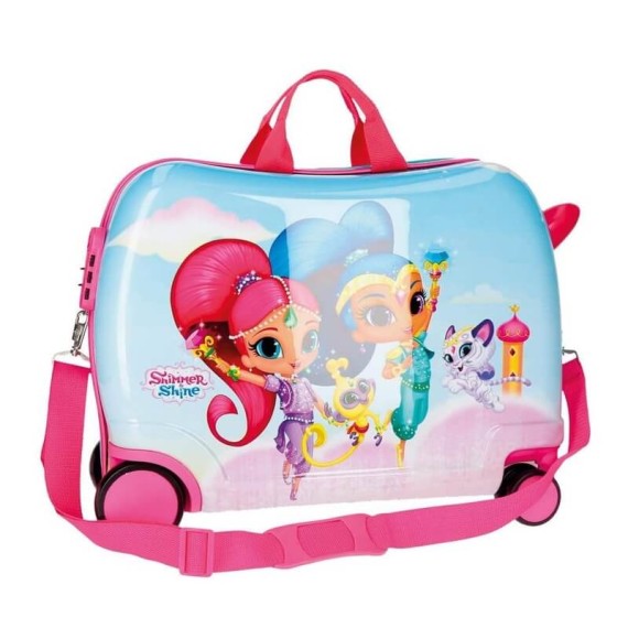 Mala de Viagem Infantil ABS 4 Rodas Shimmer & Shine TWINSIES Multicolor | Ref. 186.22798C1