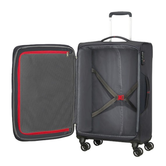 AMERICAN TOURISTER Trolley Médio 67cm 4R Exp. Crosstrack Cinzento/Vermelho | Ref. 92MA300318 AMERICAN TOURISTER Trolley Médio 67cm 4R Exp. Crosstrack Cinzento/Vermelho | Ref. 92MA300318
