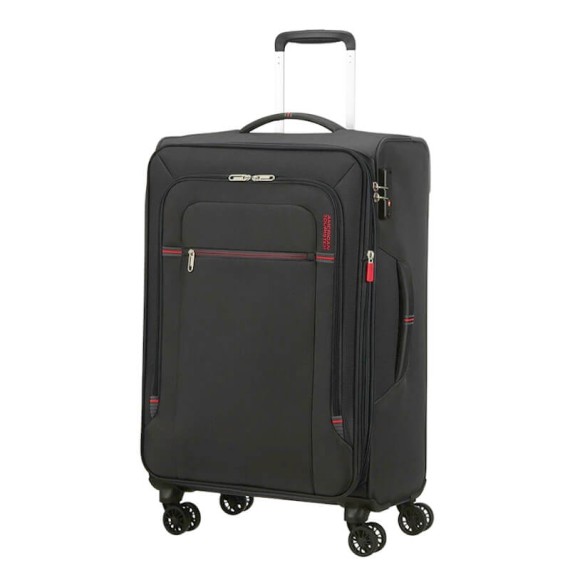 AMERICAN TOURISTER Trolley Médio 67cm 4R Exp. Crosstrack Cinzento/Vermelho | Ref. 92MA300318 AMERICAN TOURISTER Trolley Médio 67cm 4R Exp. Crosstrack Cinzento/Vermelho | Ref. 92MA300318